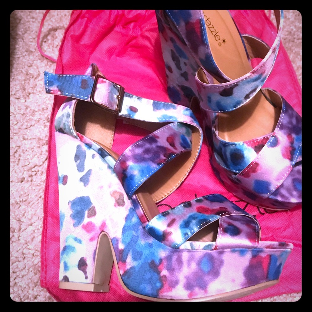 Lovely floral wedges